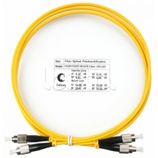 Шнур оптический duplex FC-FC 9/125 sm 1,5м LSZH Cabeus FOP(d)-9-FC-FC-1,5m