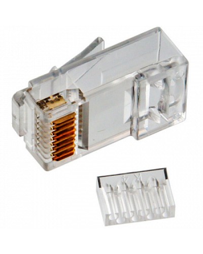 Коннектор RJ45 UTP 8P8C TWT (TWT-PL45-8P8C-V) в Махачкале Коннекторы и разъемы Pintop.ru