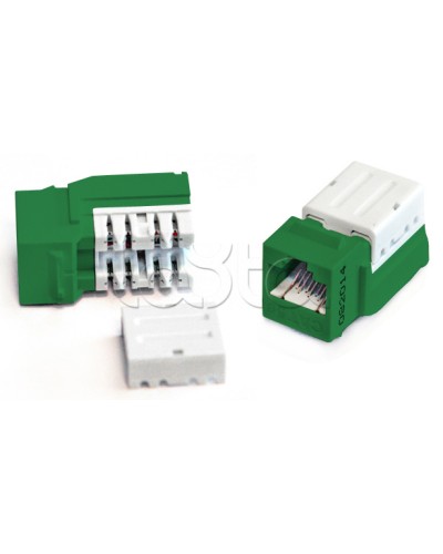 Вставка Keystone Jack RJ-45(8P8C), категория 6A, 110 IDC желтая Hyperline (KJNE-8P8C-C6A-90-YL) в Махачкале Модули Keystone Pintop.ru
