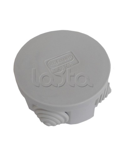 Коробка распределительная о/п с крышкой D65х35 мм, 4 вых. Экопласт 44004-1 в Махачкале Распределительные коробки Pintop.ru