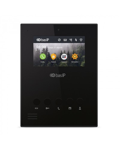 Видеодомофон BAS-IP AU-04LA BLACK в Махачкале Абонентские видеоустройства Pintop.ru