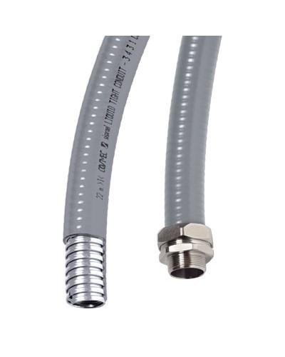 Металлорукав DN 20мм в гладкой ПВХ изоляции, Dвн 20,5 мм, Dнар 27,0,IP66, 50 м, цвет чёрный DKC 6070R-22N в Махачкале Металлорукав Pintop.ru