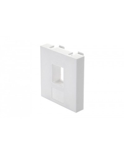 Адаптер 45 × 45 мм для 1 мультимедиа-модуля Keystone без шторки, белый Eurolan (16B-45-11WT) в Махачкале Модули Keystone Pintop.ru