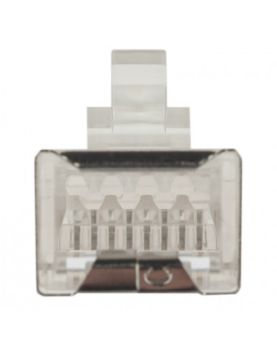 Коннектор (вилка) FTP кат.6 8P8C универсальная, 15U, 3 зубца, упак 100 шт Datarex DR-3005 в Махачкале Коннекторы Pintop.ru