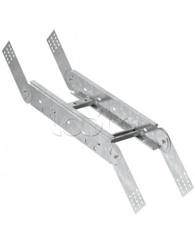 Поворот верт. шарнирный лестничный LESTA 55х200мм HDZ IEK (CPV06-4-55-200-HDZ) в Махачкале Аксессуары для лотков Pintop.ru