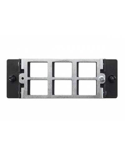 Планка Q-SLOT 6 × Keystone UTP/FTP Eurolan (27M-00-00-06BL) в Махачкале Патч панель Pintop.ru