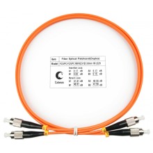 Шнур оптический duplex FC-FC 62,5/125 mm 1м LSZH Cabeus FOP-62-FC-FC-1m