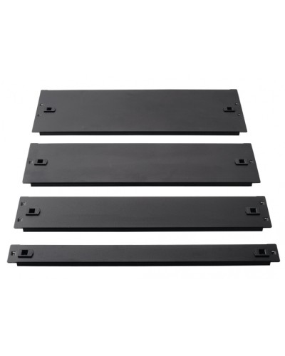 Фальш-панель металлическая 19 3U, быстросъемная, черная LANMASTER LAN-DC-TLMFP-3U в Махачкале Аксессуары для стоек и шкафов Pintop.ru