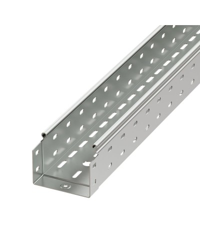 Лоток перфорированный 100х50 L3000 толщ.1,5 мм, горячеоцинкованный DKC (3526215HDZ) в Махачкале Аксессуары для лотков Pintop.ru