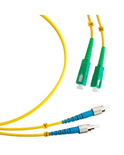 Шнур оптический duplex SC/APC-FC/UPC 9/125 sm 1,5м LSZH Cabeus FOP(d)-9-SC/APC-FC/UPC-1,5m в Махачкале Патч-корды оптические Pintop.ru
