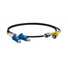 Патч-корд волоконно-оптический Hyperline FC-D2-9-LC/UR-ST/UR-H-3M-LSZH-BK