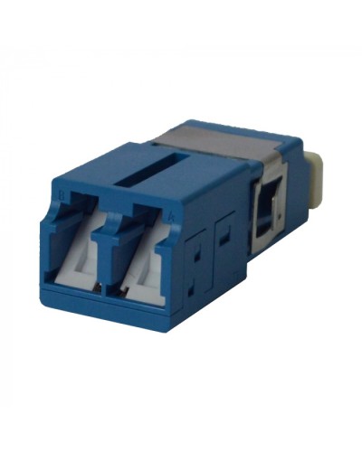 Адаптер оптический LC SM, со шторкой, корпус SC, дуплексный LANMASTER (LAN-2LCS/SH-AM-SM) в Махачкале Проходные адаптеры и розетки оптические Pintop.ru