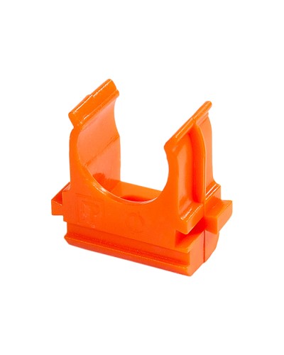 Крепёж-клипса для труб АБС-пластик оранжевая д20 (100шт/1500шт уп/кор) Промрукав (PR13.0064) в Махачкале Держатели, клипсы, скобы Pintop.ru