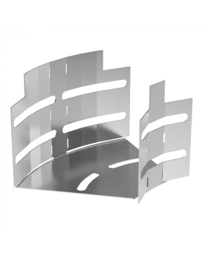 Угол горизонтальный изменяемый 0-45 градусов Стандарт INOX (AISI 304) 100х80 Промрукав (PR16.3585) в Махачкале Аксессуары для лотков Pintop.ru