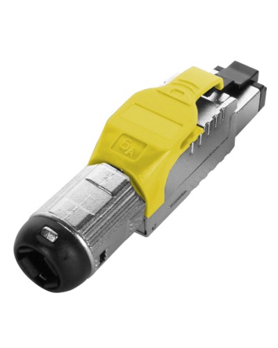 Разъем полевой оконцовки RJ-45 Hyperline (PLUE-8P8C-S-C6A-SH-YL) в Махачкале Коннекторы Pintop.ru