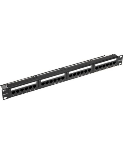 Панель коммутационная с кабельным органайзером 19, 1U, 24 порта, UTP, RJ-45, CAT 5e REXANT PRO (02-0031) в Махачкале Аксессуары для стоек и шкафов Pintop.ru