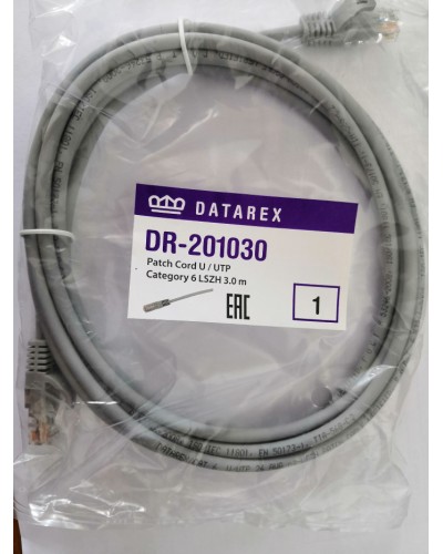 Шнур коммутационный категории 6 Datarex DR-201100 в Махачкале Патчкорды (медные) Pintop.ru