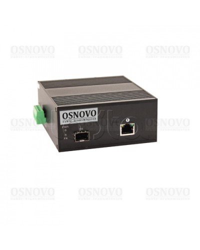Медиаконвертер Gigabit Ethernet с поддержкой PoE OSNOVO OMC-1000-11HX/I в Махачкале Медиаконвертеры Pintop.ru