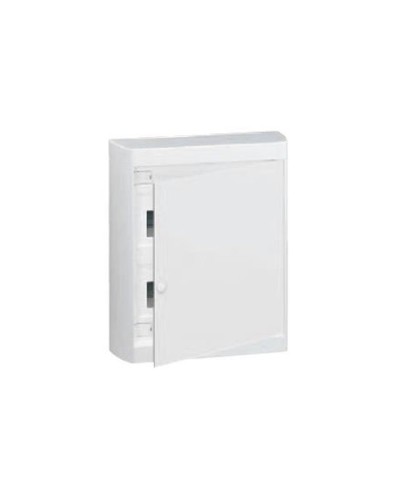 Накладной распределительный щит Nedbox с белой дверью 2 рейки х 12 (+1) модулей Legrand 601237 в Махачкале Боксы для автоматов Pintop.ru