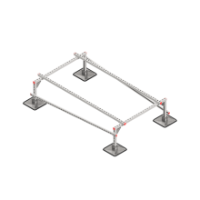 Опорная конструкция для установки оборудования TECHNORAPTOR STEELFOOT 1200х2000 тип 1 HD КМ-профиль (KM-TR-STF-SSEI-1200-2000-1 HD)