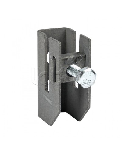Держатель для полосы толщиной до 8мм с фикс. болтом, HZ EKF PROxima (lp-d2312) в Махачкале Монтажные материалы Pintop.ru