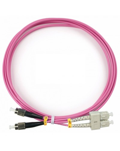 Шнур оптический duplex SC-FC 50/125 mm OM4 2м LSZH Cabeus FOP-50-OM4-SC-FC-2m в Махачкале Патч-корды оптические Pintop.ru