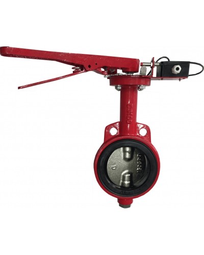 Затвор дисковый с электроприводом Спецавтоматика Зт 150/1,6(Р)-Ф.УЗ.1-АМК-150 с устройством контроля положения в Махачкале Устройства пуска водяного пожаротушения Pintop.ru