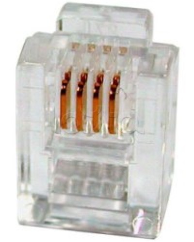 Разъем телефонный RJ11 (6P4C) Cabeus в Махачкале Коннекторы и разъемы Pintop.ru