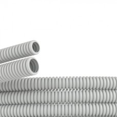 Труба ПВХ гибкая гофр. д.40мм, тяжёлая без протяжки, цвет серый DKC 90540