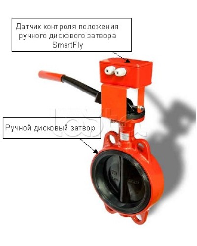 Датчик положения ручного дискового затвора Плазма-Т SmartFly в Махачкале Устройства контроля положения дисковых затворов Pintop.ru
