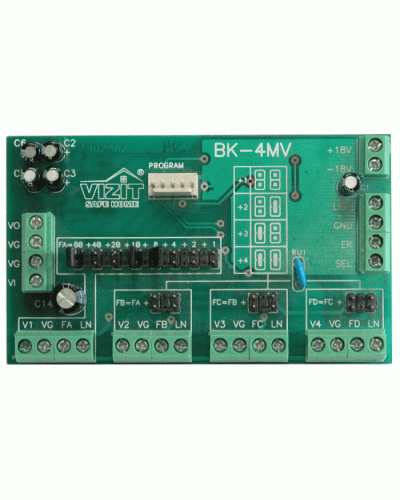 Плата печатнаяв сборе Vizit ЗИП БК-4МVE в Махачкале Аксессуары для многоабонентных систем Pintop.ru