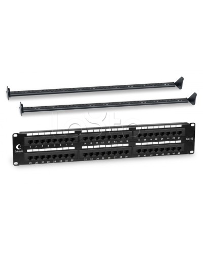 Патч-панель 19, 2U, 48xRJ45 Cabeus PL-48-Cat.6-Dual IDC в Махачкале Патч панель Pintop.ru