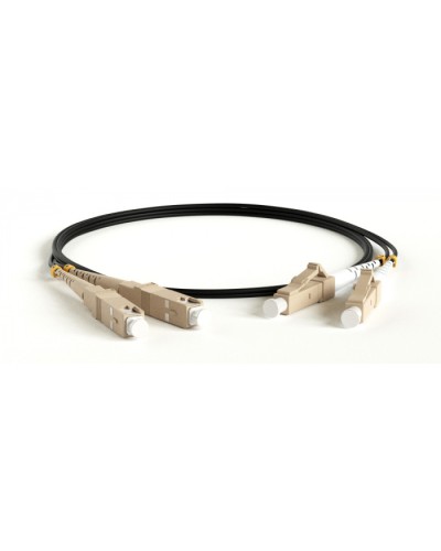 Патч-корд волоконно-оптический Hyperline FC-D2-50-LC/PR-SC/PR-H-5M-LSZH-BK в Махачкале Патч-корды оптические Pintop.ru