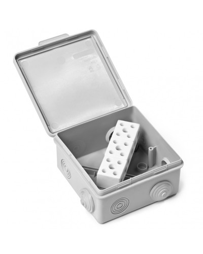 Коробка монтажная огнестойкая пластиковая герметичная КМОПГ (6к х10 мм) 100х100х50 IP54 ПожТехКабель (071-006) в Махачкале Распределительные коробки Pintop.ru