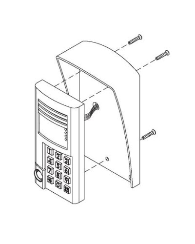 Комплект монтажный для блоков вызова БВД-SM100х, БВД-341х, БВД-402х, БВД-404х Vizit МК-341 в Махачкале Аксессуары для многоабонентных систем Pintop.ru
