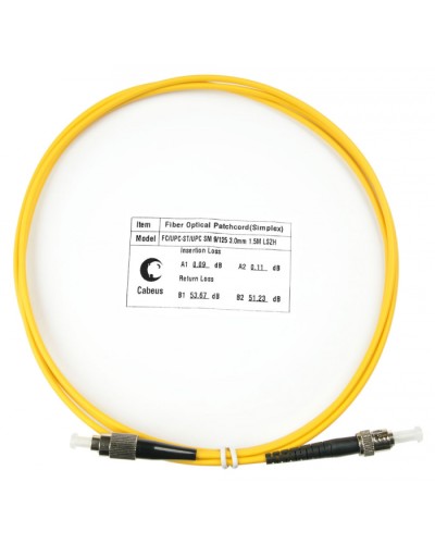Шнур оптический simplex FC-ST 9/125 sm 1,5м LSZH Cabeus FOP(s)-9-FC-ST-1,5m в Махачкале Патч-корды оптические Pintop.ru