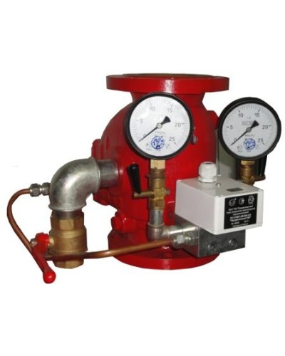 Узел управления спринклерный водозаполненный Спецавтоматика Прямоточный-100 (УУ-С100/1,6В-ВФ.04) в Махачкале Устройства пуска водяного пожаротушения Pintop.ru