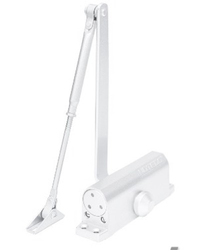 Доводчик NOTEDO DC-090-НО EN4 с ФОП (белый) в Махачкале Доводчики Pintop.ru