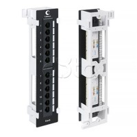 Патч-панель настенная, 12 портов RJ-45 Cabeus (PL-12-CAT.6-WL-DUAL IDC)
