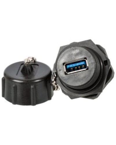 ндустриальный соединительный модуль USB 3.0, IP67, с крышкой LANMASTER (LAN-OK-USB30/180-WP) в Махачкале Коммутационные изделия Pintop.ru