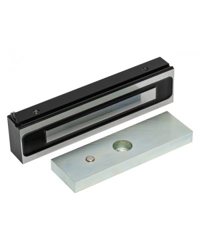 Электромагнитный замок AccordTec ML-200K-3 Premium Black с планкой в Махачкале Электромагнитные замки Pintop.ru