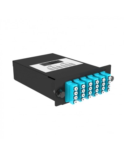 Кассета кроссовая черный Cabeus (FO-9-2x12MPO(m)/А-24xLC/U-A-BK) в Махачкале Кросс оптический Pintop.ru