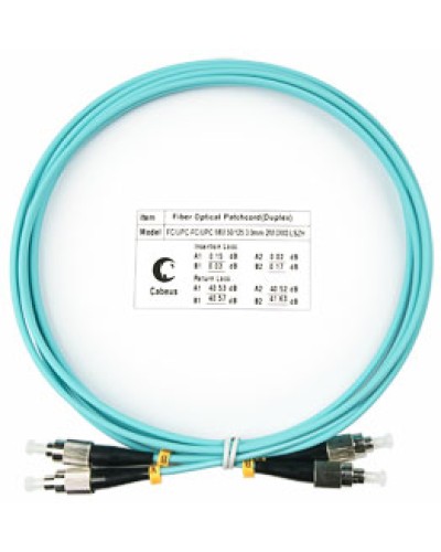 Шнур оптический duplex FC-FC 50/125 mm OM3 1,5м LSZH Cabeus FOP-50-FC-FC-1,5m в Махачкале Патч-корды и пигтейлы Pintop.ru