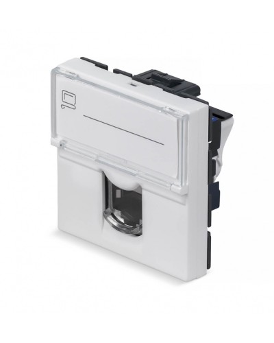 Модуль Keystone Jack RJ-45(8P8C), 180 градусов, категория 6 Cabeus (KJ-RJ45-Cat.6-180T-FP-L-45) в Махачкале Модули Keystone Pintop.ru