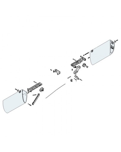 Заглушки боковые профиля безопасности DF Came 119RIR225 в Махачкале Запчасти для шлагбаумов и автоматики Pintop.ru