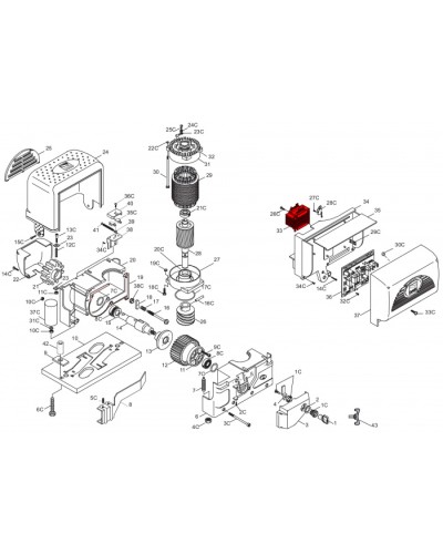 Конденсатор 20 мкФ Came 119RIR277 в Махачкале Запчасти для шлагбаумов и автоматики Pintop.ru