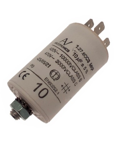 Конденсатор 10 мкФ со сдвоенными выводами и болтом Came 119RIR294 в Махачкале Запчасти для шлагбаумов и автоматики Pintop.ru