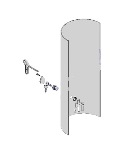 Крышка с замком разблокировки CAT-X Came 119RIX012 в Махачкале Запчасти для шлагбаумов и автоматики Pintop.ru