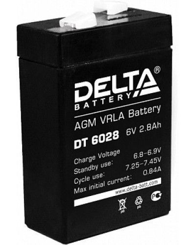 Аккумулятор свинцово-кислотный Delta DT 6028 в Махачкале Электротехническое оборудование Pintop.ru