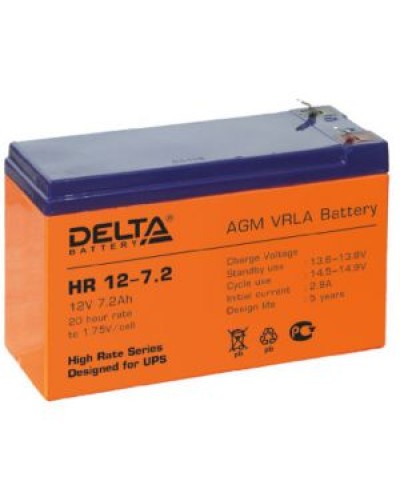 Аккумулятор свинцово-кислотный Delta HR 12-7.2 в Махачкале Электротехническое оборудование Pintop.ru